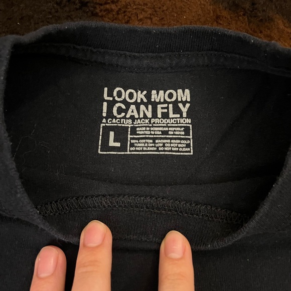 Travis Scott Look Mom I Can Fly Tee - Black L - Picture 4 of 5